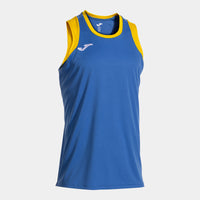 Joma Final Basket II Sleeveless Shirt (Adult) - Royal Blue Yellow