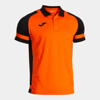 Joma Phoenix III Short Sleeve Polo (Adult) - Orange Black