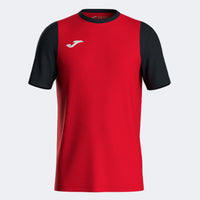 Joma Final Basket III Short Sleeve T-shirt (Junior) - Red Black