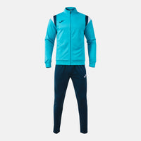 Joma Terra Tracksuit (Adult) - Fluorescent Turquoise Dark Navy
