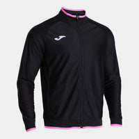 Joma Combi Premium Full Zip Sweatshirt (Adult) - Fluorescent Pink Black