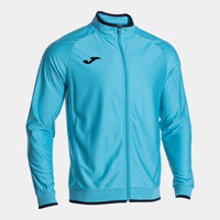 Joma Victory II Full Zip Sweatshirt (Junior) - Fluorescent Turquoise Dark Navy
