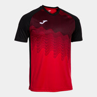 Joma Tiger VI Short Sleeve T-shirt (Junior) - Red Black