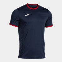 Joma Combi Premium Short Sleeve T-shirt (Adult) - Navy Blue Red
