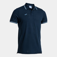 Joma Confort Classic Short Sleeve Polo (Junior) - Navy Blue Sky Blue
