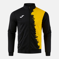 Joma City III Full Zip Sweatshirt (Junior) - Black Yellow