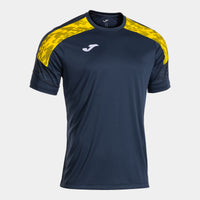 Joma Championship VIII Short Sleeve T-shirt (Junior) - Dark Navy Yellow