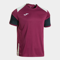 Joma Danubio Short Sleeve T-shirt (Junior) - Dark Navy Dark Red