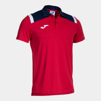 Joma Toledo Short Sleeve Polo (Adult) - Navy Blue Red