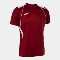 Joma Championship VII Short Sleeve T-shirt (Junior) - Burgundy White
