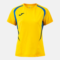 Joma Championship Short Sleeve T-shirt (Adult) - Royal Blue Yellow