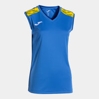 Joma Championship VIII Sleeveless Shirt (Junior) - Royal Blue Yellow
