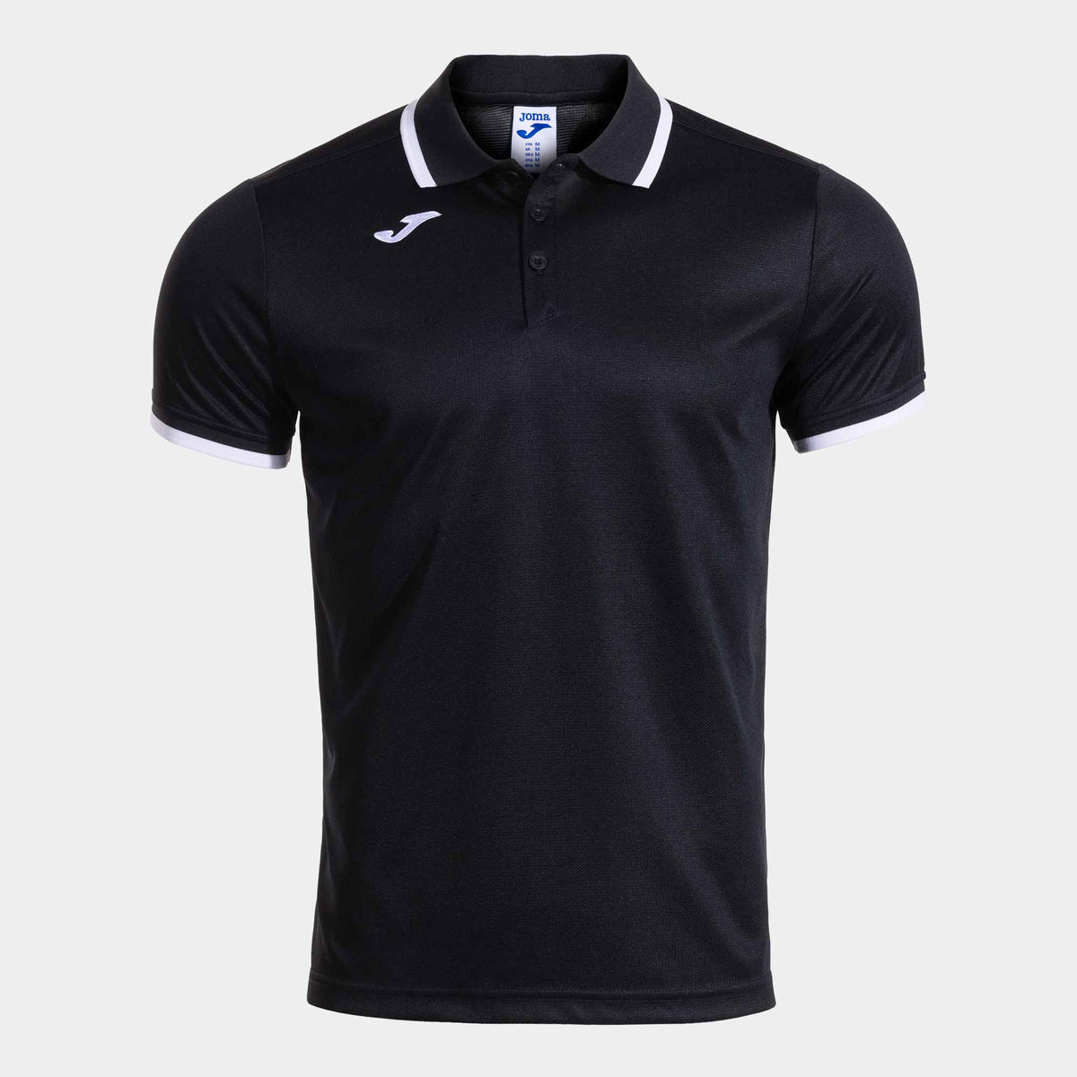 Joma Combi Premium Short Sleeve Polo (Junior) - Black White