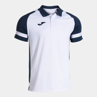 Joma Phoenix III Short Sleeve Polo (Adult) - Navy Blue White