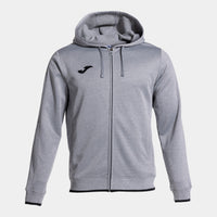 Joma Olimpiada Zip-up Hoodie (Adult) - Melange Gray Black