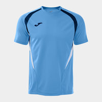 Joma T-championship Short Sleeve T-shirt (Adult) - Dark Navy Sky Blue