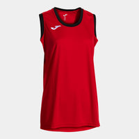 Joma Final Basket II Sleeveless Shirt (Junior) - Red Black