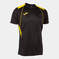 Joma Championship VII Short Sleeve T-shirt (Adult) - Black Yellow