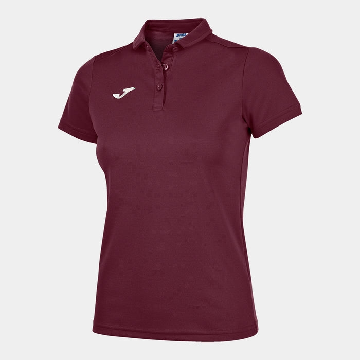 Joma Hobby Women's Polo Shirt S/s (Junior) - Burgundy