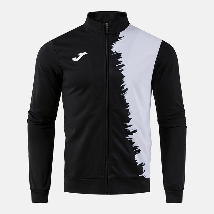 Joma City III Full Zip Sweatshirt (Junior) - Black White