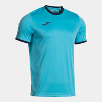 Joma Combi Premium Short Sleeve T-shirt (Adult) - Fluorescent Turquoise Navy Blue