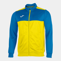 Joma Winner Full Zip Sweatshirt (Junior) - Royal Blue Yellow