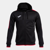 Joma Olimpiada Zip-up Hoodie (Adult) - Black Red