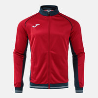 Joma Vintage Eco Retro Full Zip Sweatshirt (Adult) - Dark Navy Red