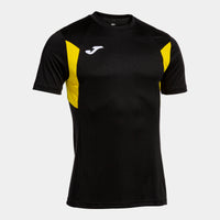 Joma Winner III Short Sleeve T-shirt (Adult) - Black Yellow