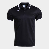 Joma Combi Premium Short Sleeve Polo (Adult) - Black White