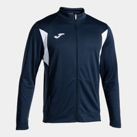 Joma Winner III Full Zip Sweatshirt (Adult) - Navy Blue White