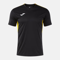 Joma Winner IV Short Sleeve T-shirt (Adult) - Black Yellow