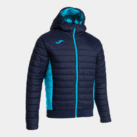 Joma Urban V Bomber Jacket (Adult) - Fluorescent Turquoise Navy Blue