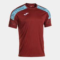 Joma Championship VIII Short Sleeve T-shirt (Junior) - Sky Blue Burgundy