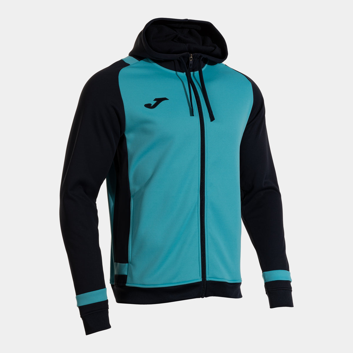 Joma Phoenix III Up Hoodie (Adult) - Fluorescent Turquoise Dark Navy