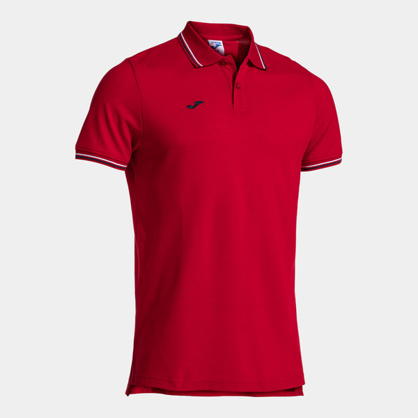 Joma Confort Classic Short Sleeve Polo (Junior) - Navy Blue Red