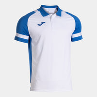Joma Phoenix III Short Sleeve Polo (Junior) - Royal Blue White