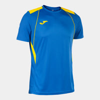 Joma Championship VII Short Sleeve T-shirt (Adult) - Royal Blue Yellow