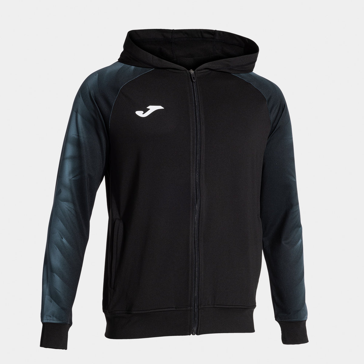 Joma Elite XI Zip-up Hoodie (Junior) - Dark Gray Black