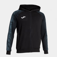 Joma Elite XI Zip-up Hoodie (Junior) - Dark Gray Black