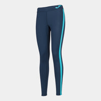 Joma Long Mesh Leggings (Adult) - Fluorescent Turquoise Navy Blue