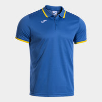 Joma Combi Premium Short Sleeve Polo (Adult) - Royal Blue Yellow