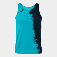 Joma City III Tank Top (Adult) - Fluorescent Turquoise Dark Navy