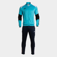 Joma Danubio Tracksuit (Adult) - Fluorescent Turquoise Black