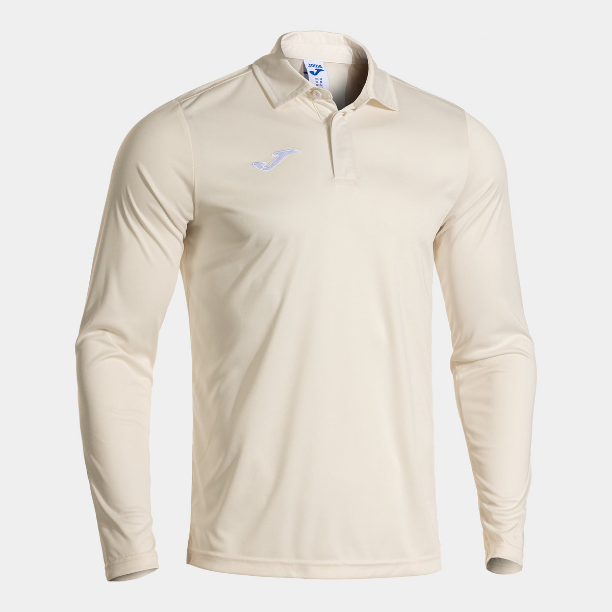 Joma Cricket Long Sleeve Polo (Junior) - White