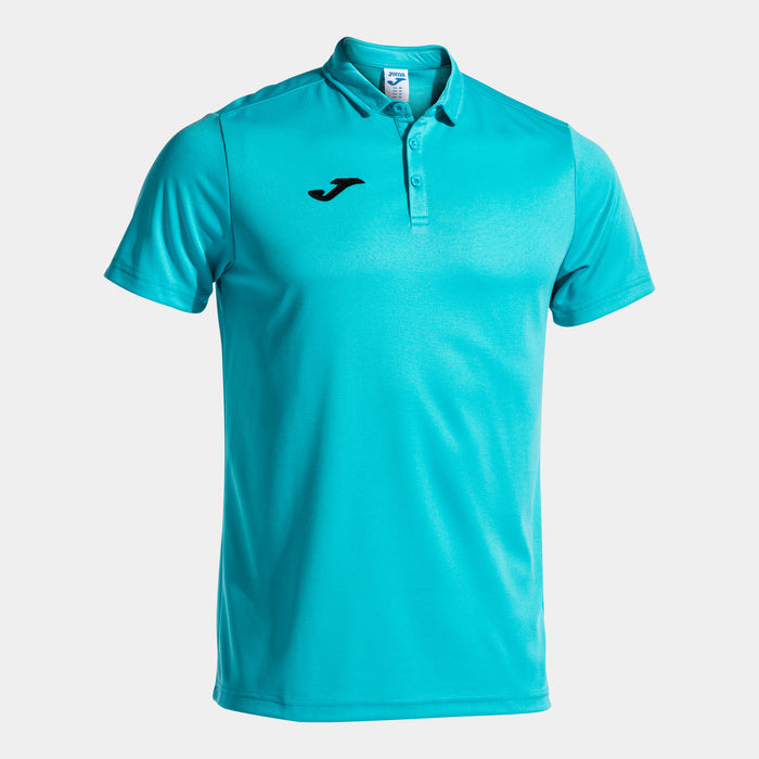Joma Hobby Short Sleeve Polo (Junior) - Fluorescent Turquoise