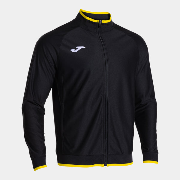 Joma Victory II Full Zip Sweatshirt (Adult) - Black Yellow