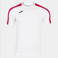 Joma Academy Short Sleeve T-shirt (Adult) - White Red