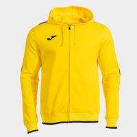 Joma Olimpiada Zip-up Hoodie (Adult) - Yellow Black