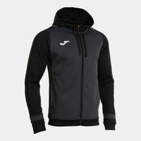 Joma Phoenix III Zip-up Hoodie (Adult) - Dark Gray Black